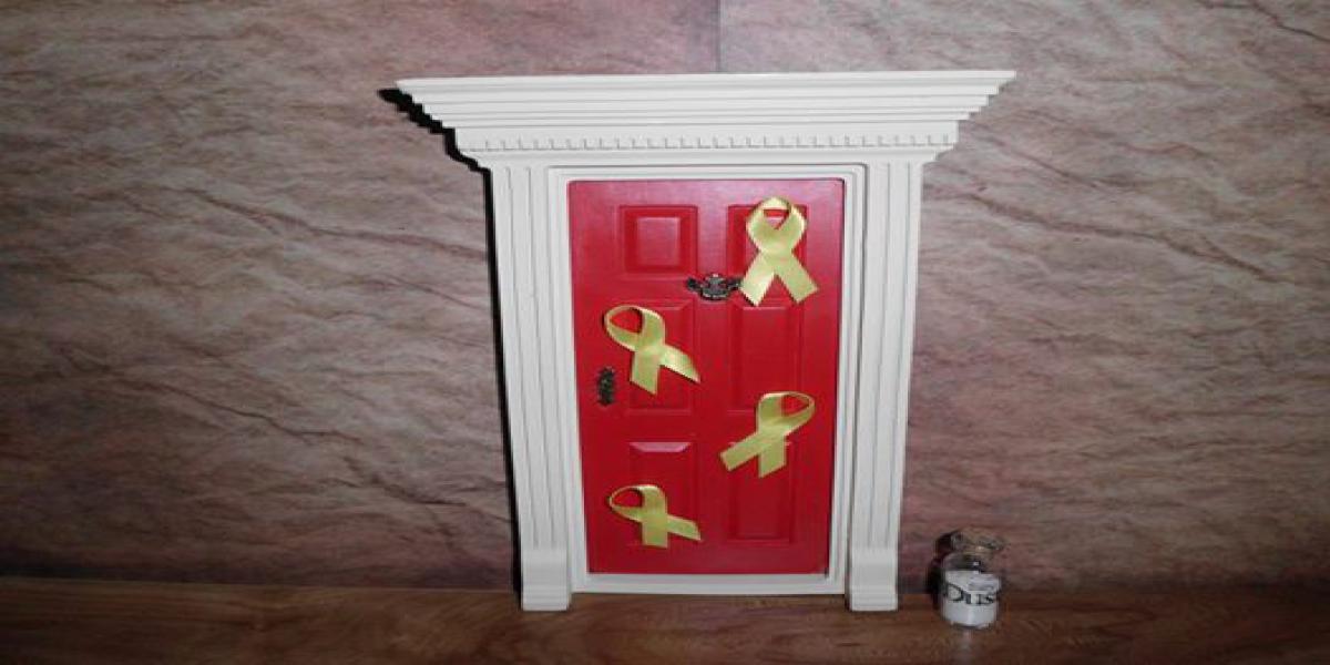 Fairy Doors eith Military Ribbons