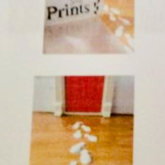 Santa footprints