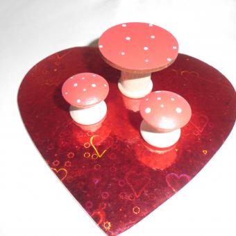 Mini Mushroom table set, 3 pc.