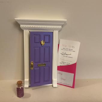 Fairy Door Purple, closed style