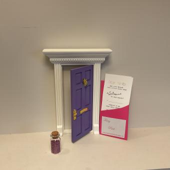 Fairy Door Purple, open style