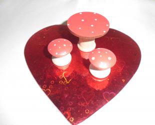 Mini Mushroom table set, 3 pc.
