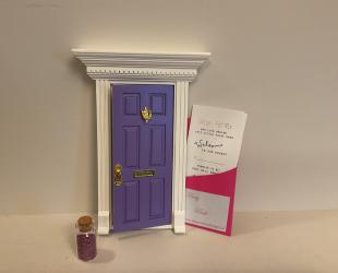 Fairy Door Purple, closed style