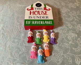 Baby Elves, colored bunting